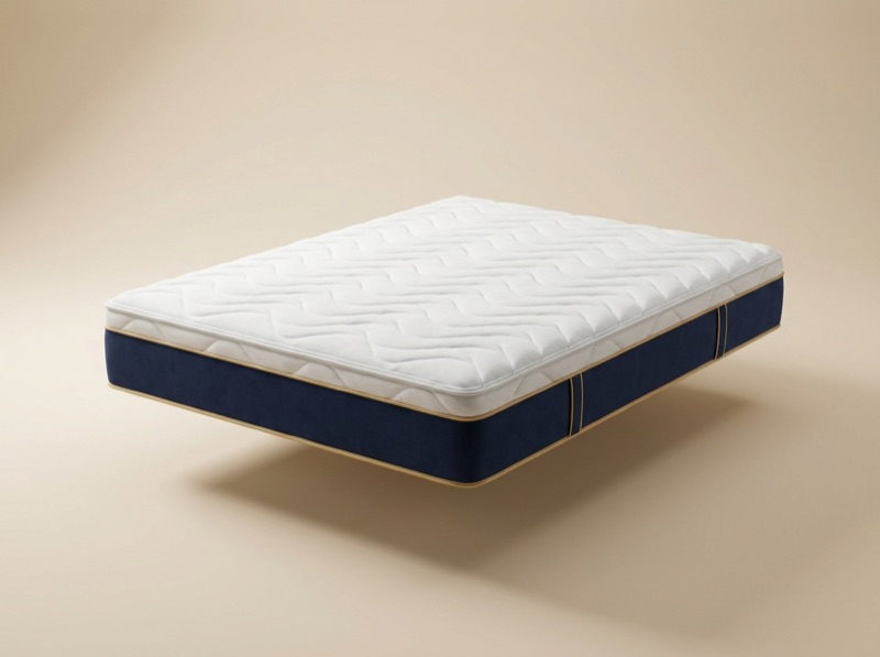 Colchão Luxe: capa branca matelassê em ondas